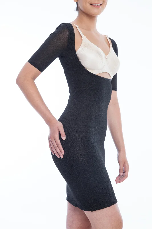 Epic Deals Gemsli Womens Firm Control Frontless Body Shaper with Sleeves