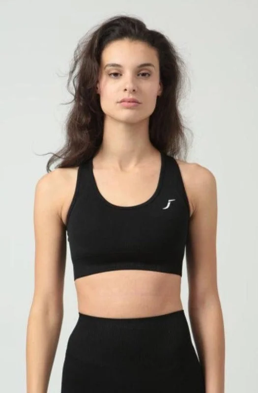 Closeout Seamless Sports Bra - Black