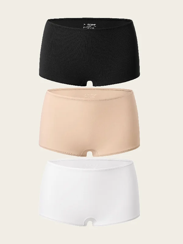 Don't Delay Inbarely® Soft Mid Waist Boy Shorts 3 Pack
