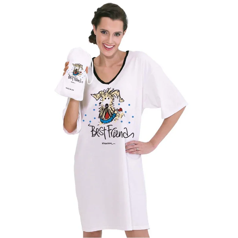 Emerson Street Clothing Co. | Best Friend (DOG) | Ladies Whimsical Nightshirt