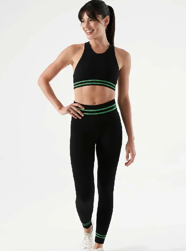 Today's Special NUX Active Women's Mel C Sports Bra - Black Green