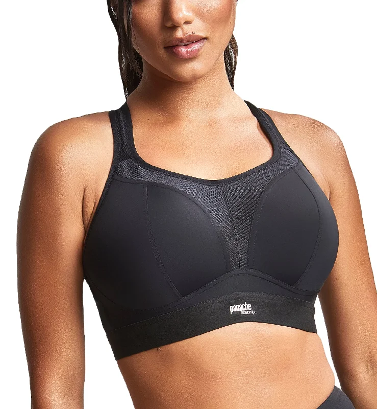 Hot Deal Panache Boundless Racerback Non-Wire Sports Bra (7341B) - Black