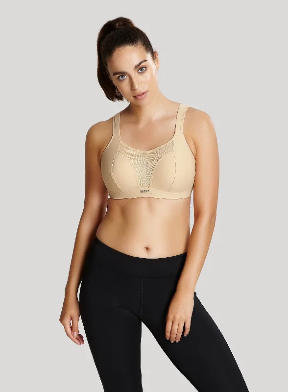 Final Offer Panache Sport: Moulded Non Wired Sports Bra Latte