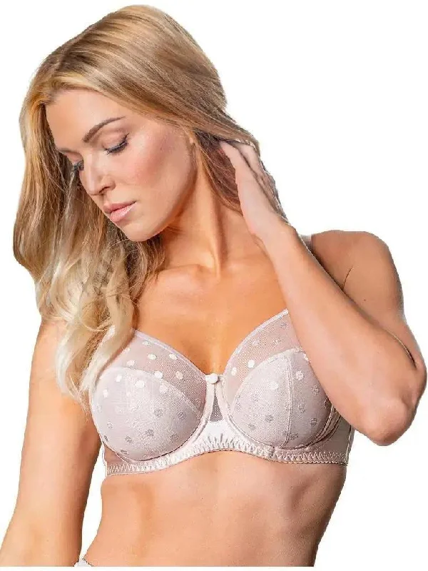 Low Price Rosy Beige Carmen Polka Dot Bra