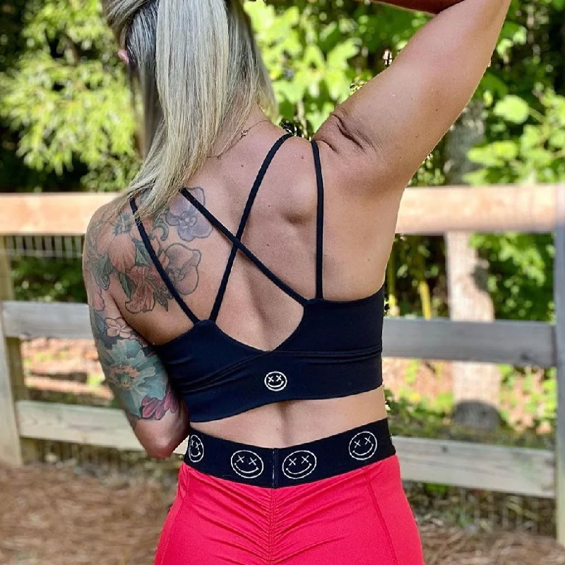 Now or Never Salty Savage Ladies “OG Smile” Peekaboo Sports Bra