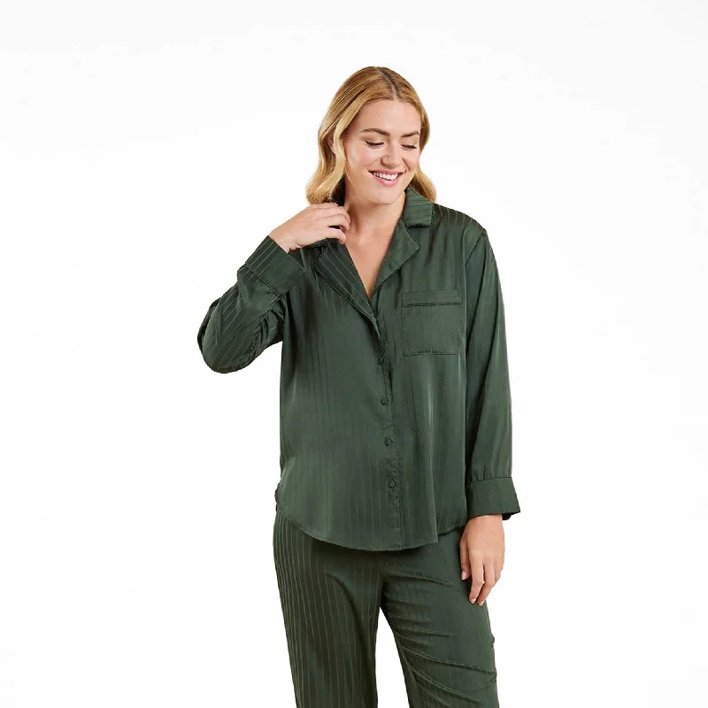 Satin Pajama Set | Evergreen