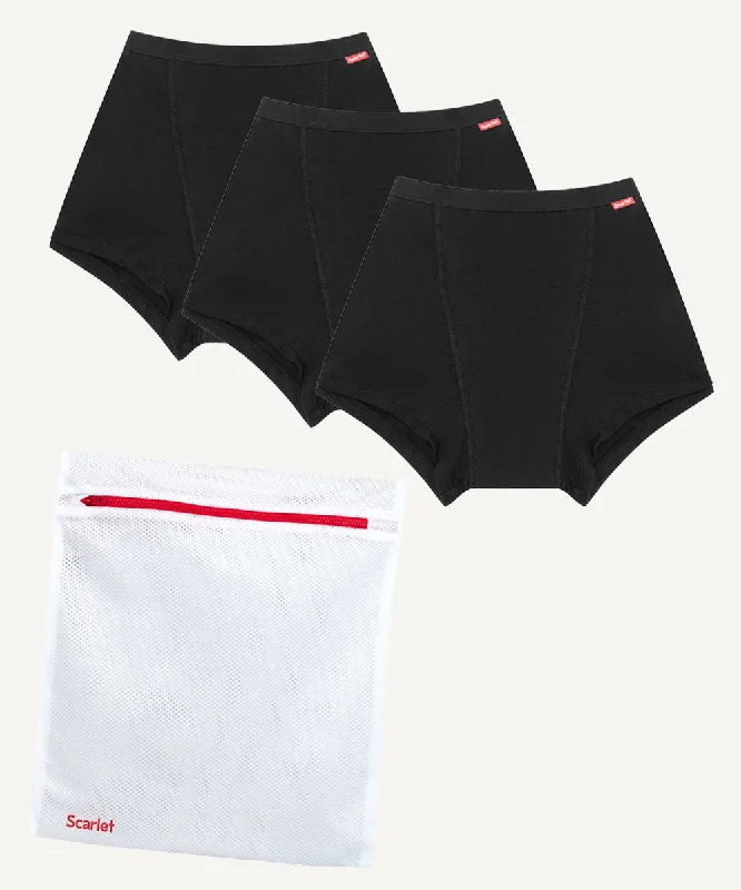 Lowest Rates Scarlet Period Boyshort | 3-Pack + Laundry Bag