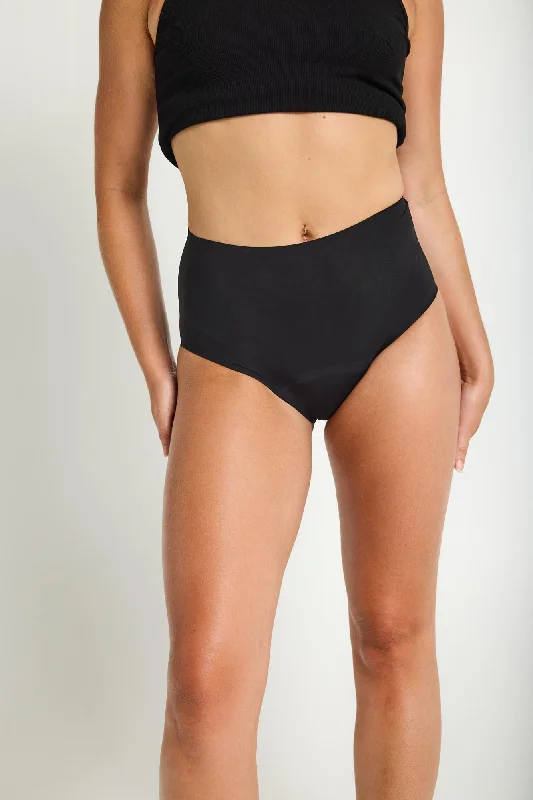 Closeout Deal Seamfree Full Brief Moderate-Heavy Black