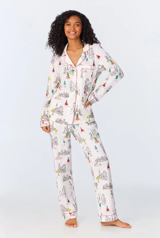 Bedhead x Bronwyn Newport Travel In Style Long Sleeve Classic Stretch Jersey PJ Set