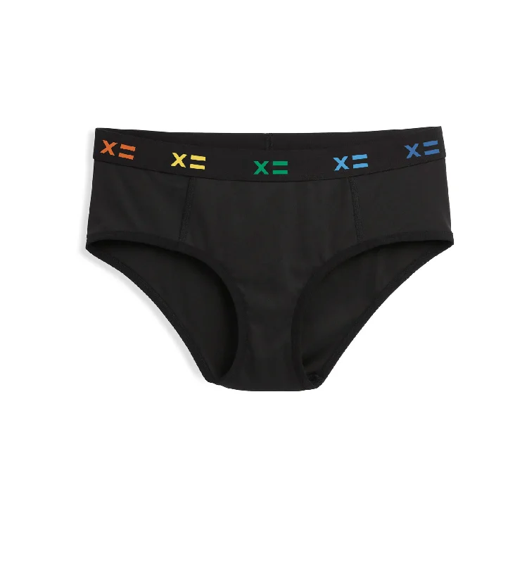 Special Price Tucking Cheeky Hipster - Black X= Rainbow