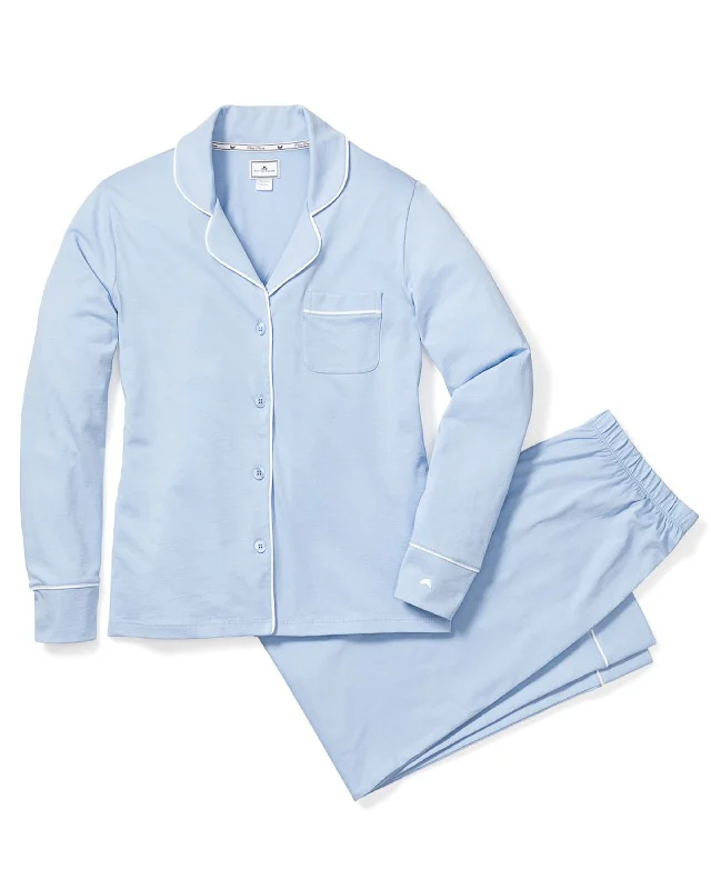 Women's Pima Pajama Set in Periwinkle