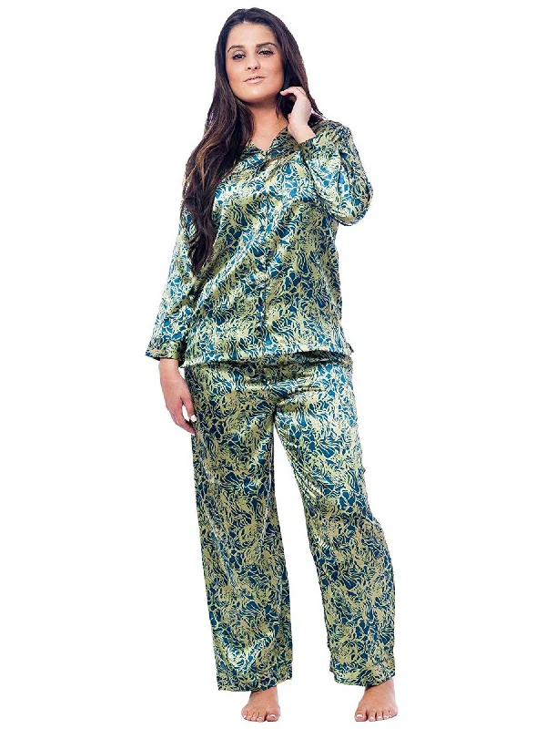 Women's Pajama Set / Pajamas / Pyjamas / PJs, Satin, Various Prints