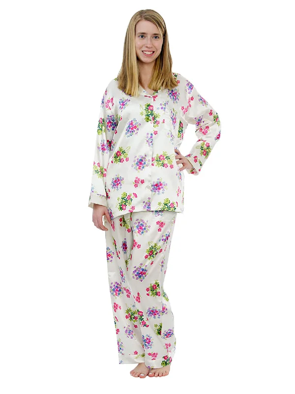 Women's Pajama Set / Pajamas / Pyjamas / PJs, Satin, Various Prints