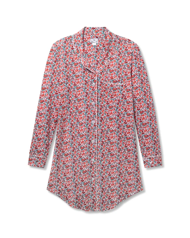 Women's Pima Nightshirt in Fleurs des Bois