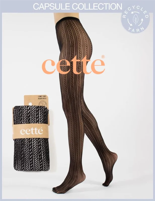 Cette ECO Recyled Ribbed Fishnet Tights 441-12