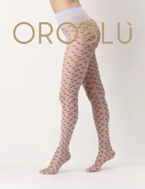 Oroblu Clearance Blossom Tights Crystal Pink