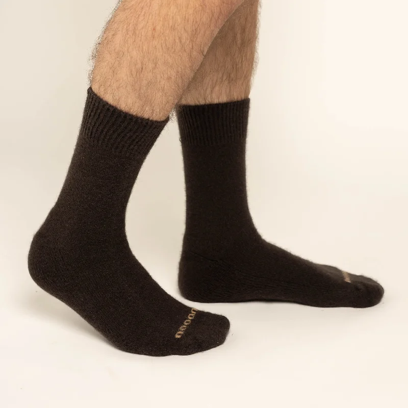 Possum Merino Wool PIHA Socks, Seal Brown Men