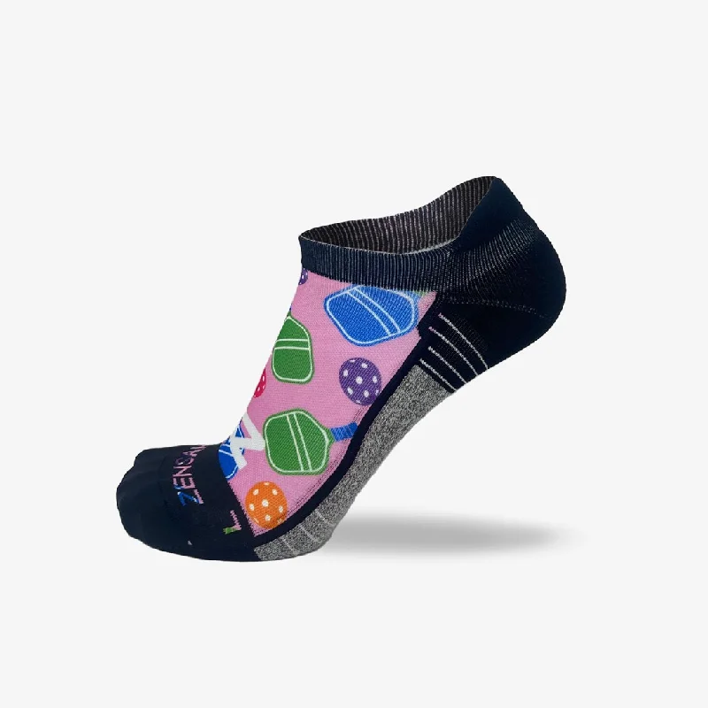 Cutesy Pickleball Running Socks (No Show)