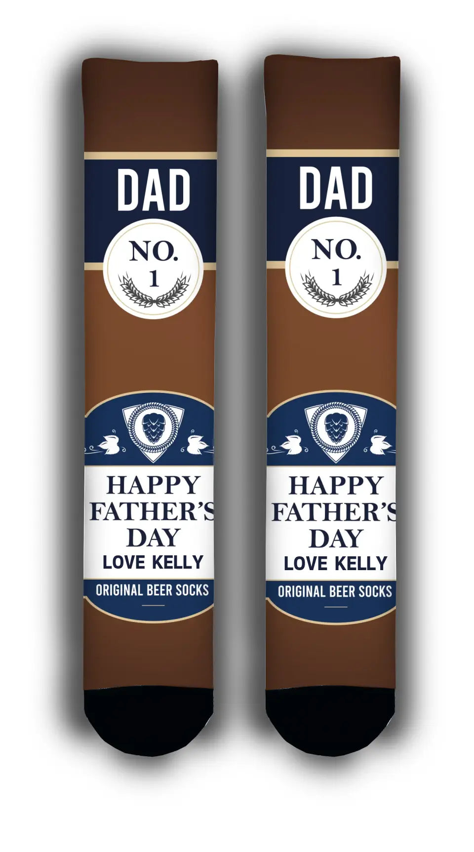 Father's Day 'Dad's' Beer Personalised Socks