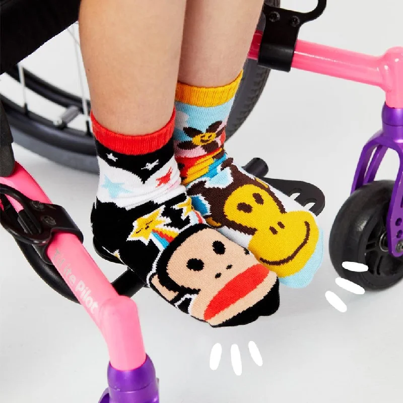 Julius & Clancy | Paul Frank Limited Edition | Kids Socks | Mismatched Cute Crazy Fun Socks