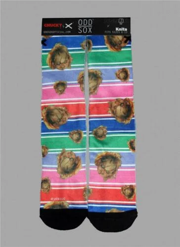 Men's Odd Sox Chucky with Stripes Crew Socks