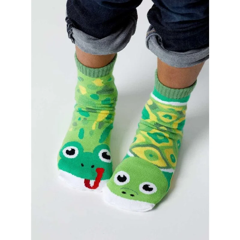 Frog & Turtle | Kids Socks | Mismatched Cute Crazy Fun Socks - OLD STOCK LAST CHANCE