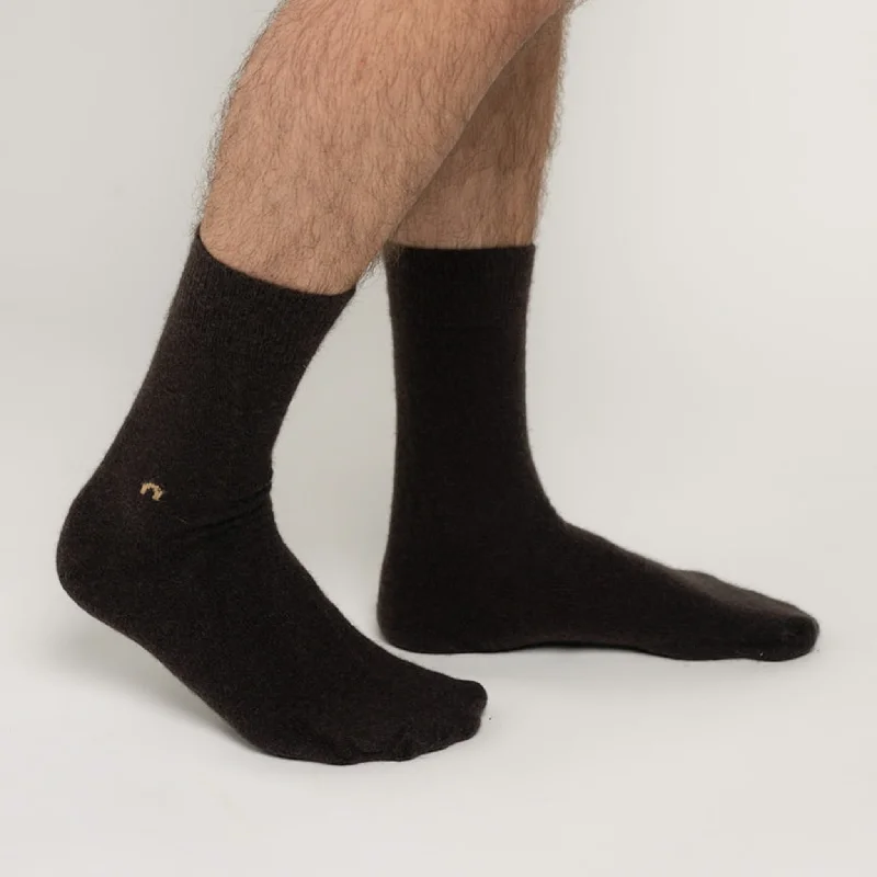 Possum Merino Wool HAMILTON Socks, Seal Brown Men