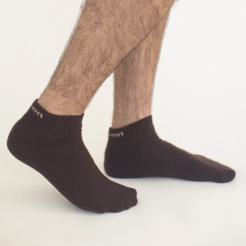 Possum Merino Wool NAPIER Socks, Chicory Coffee Men