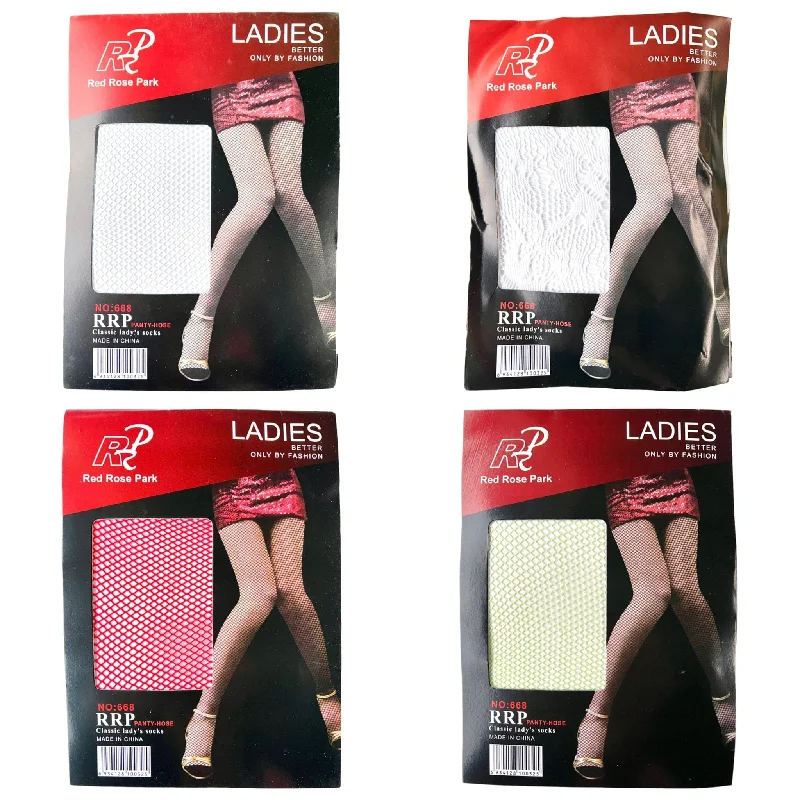 Red Rose Park Fishnet Tights