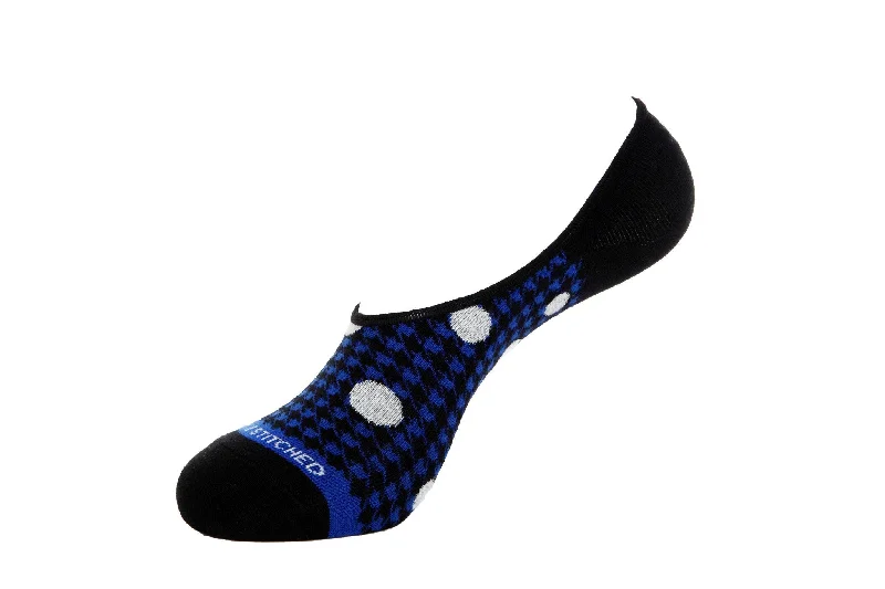 Herringbone Dot- no show Sock