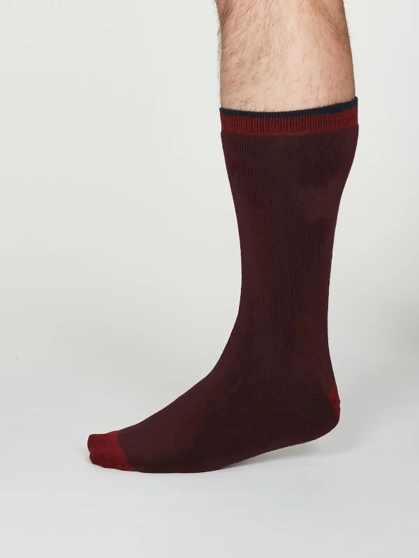 Walker Socks - Burgundy