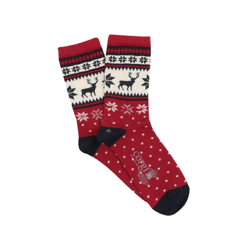 Women's Christmas Deer Cotton Socks